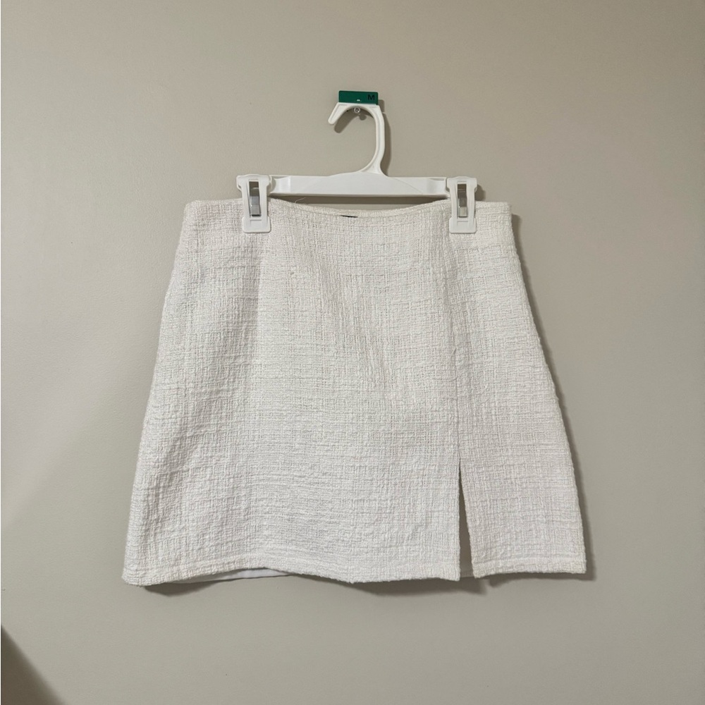 Ivory Tweed White Skirt - Picture 4 of 6